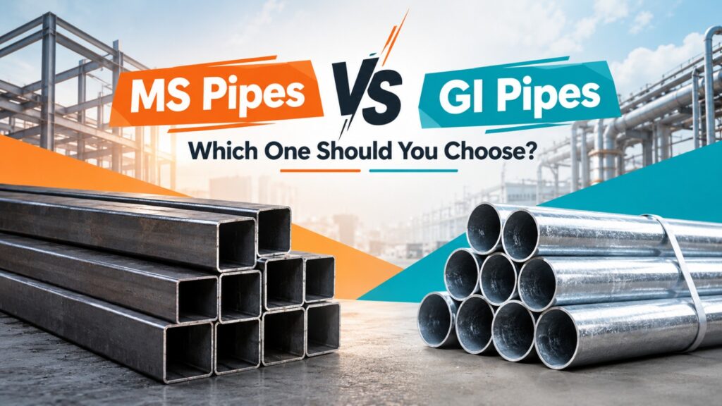 MS Pipes vs GI Pipes: Which One Should You Choose?
